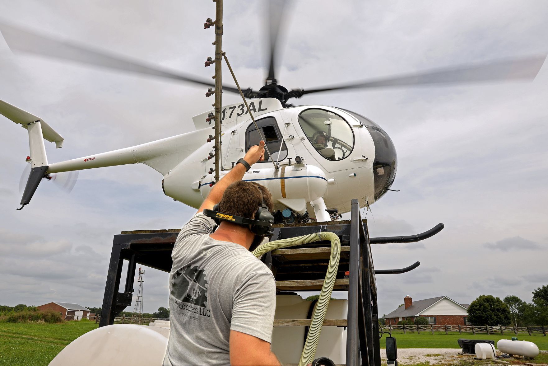 Crop spraying to save fungal spread